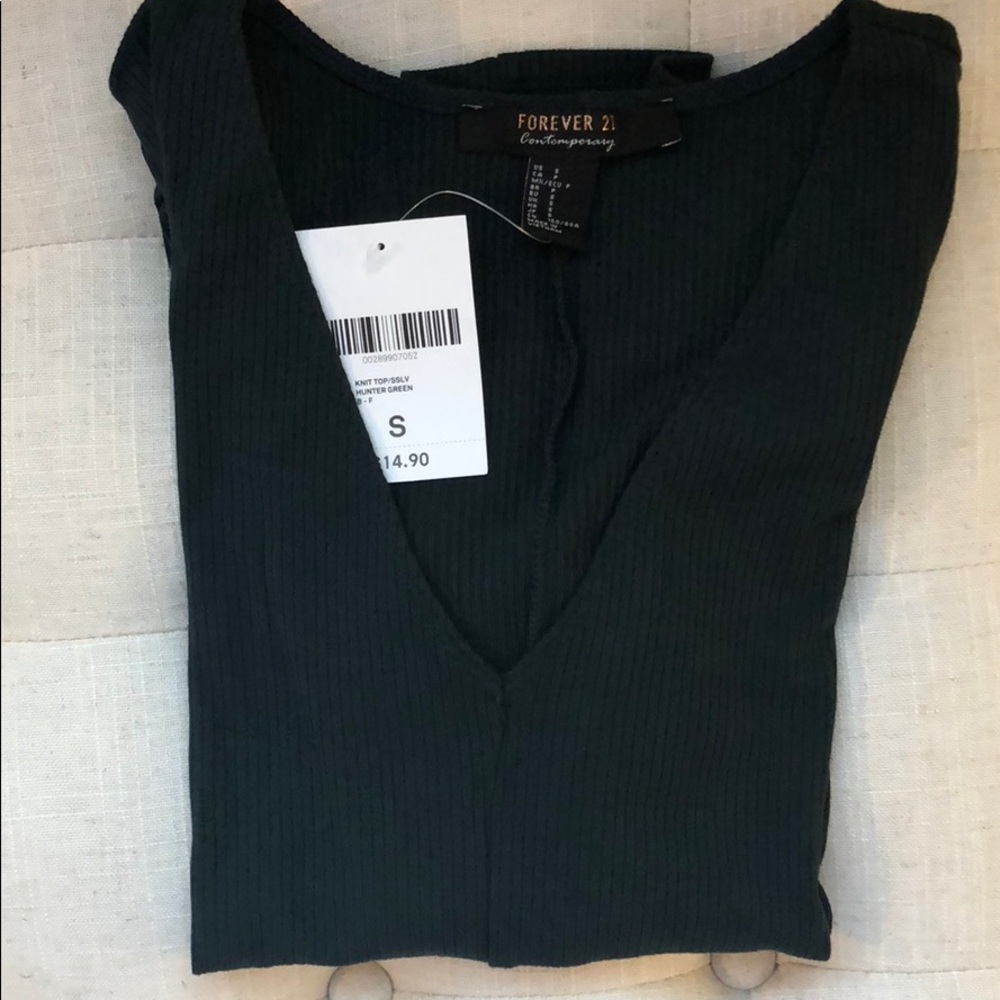 Forever 21 dark green top